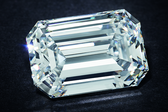 Step cut diamond