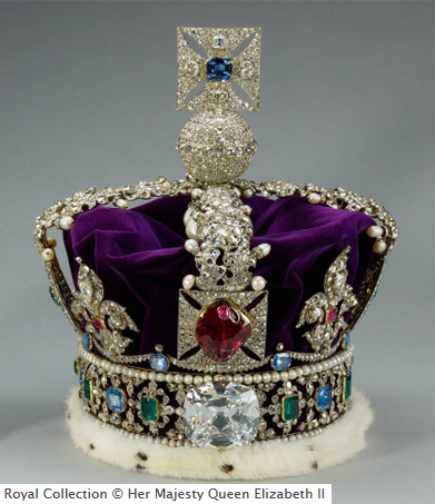 Queen's Diamond Jubilee Sparkles with Many Types of Gems - GIA 4Cs