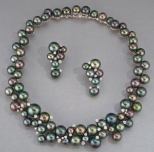 June birthstone example, pearl necklace