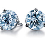 Diamond stud earring. Courtesy of DeBeers Diamond Promotions Service.