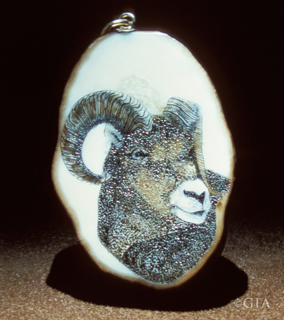 Carved-Scrimshaw-Goat