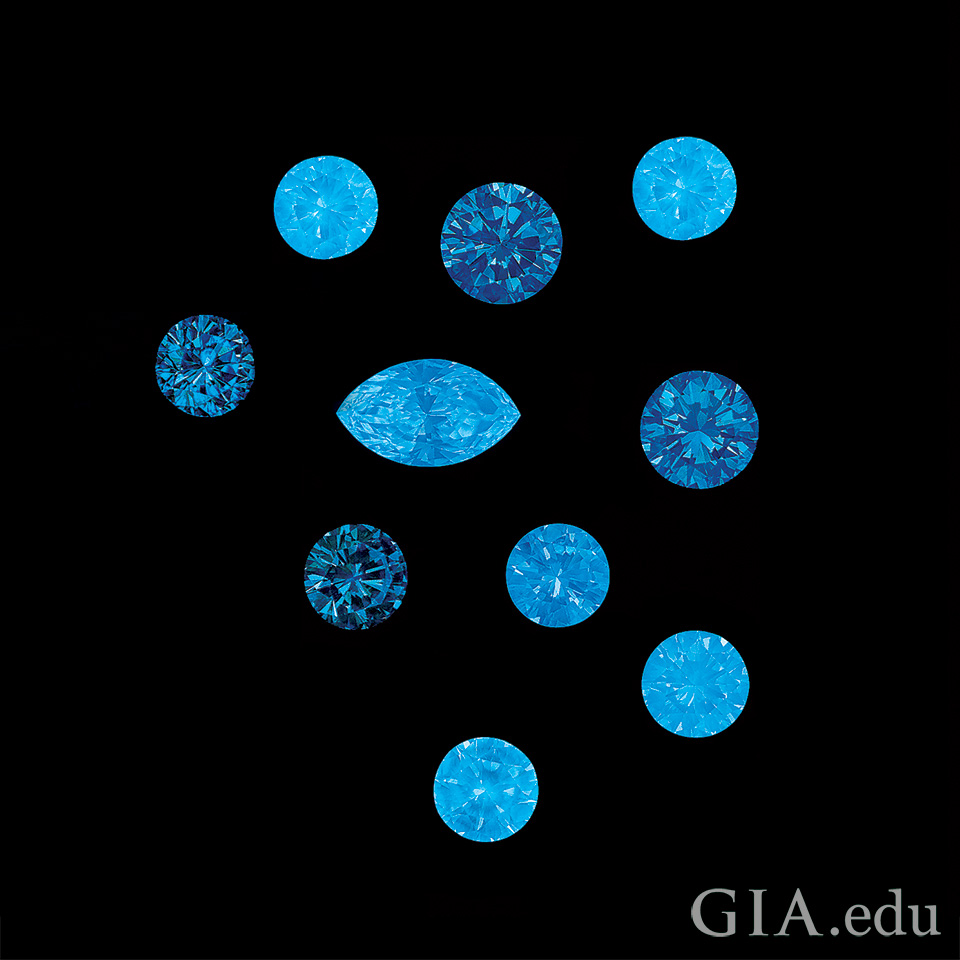 Gia on sale fluorescence scale