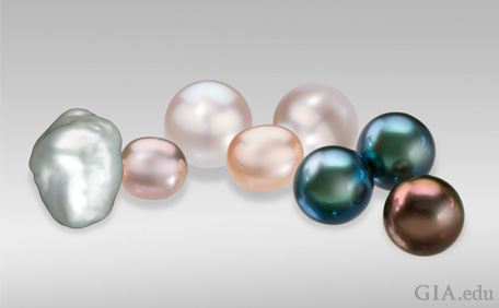 June birthstone - varieties of pearl