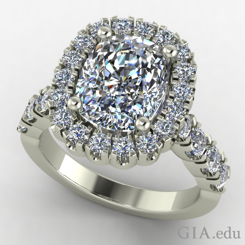 Adding a halo on sale to engagement ring