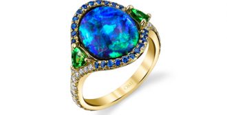 black opal ring