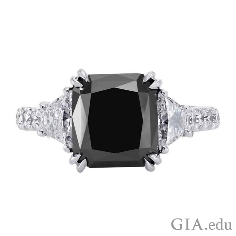5.33 carat (ct) black diamond - GIA 4Cs