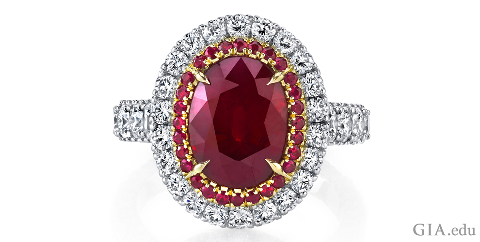 Oval ruby