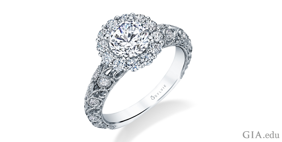 DB Classic Pavé round brilliant diamond ring