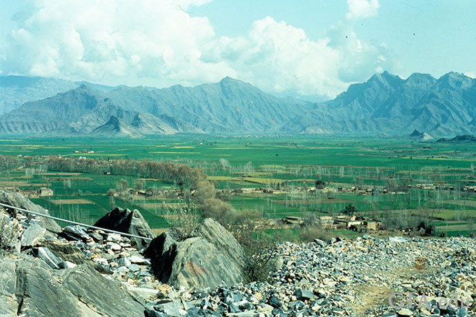 Ghundao Hill, a valley carpeted in green in Northwestern Pakistan, is known for producing topaz the November birthstone.