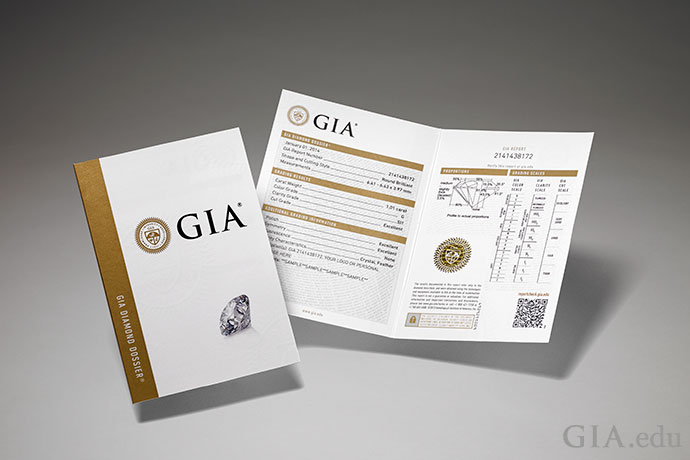 GIA ダイヤモンド グレーディング レポート 