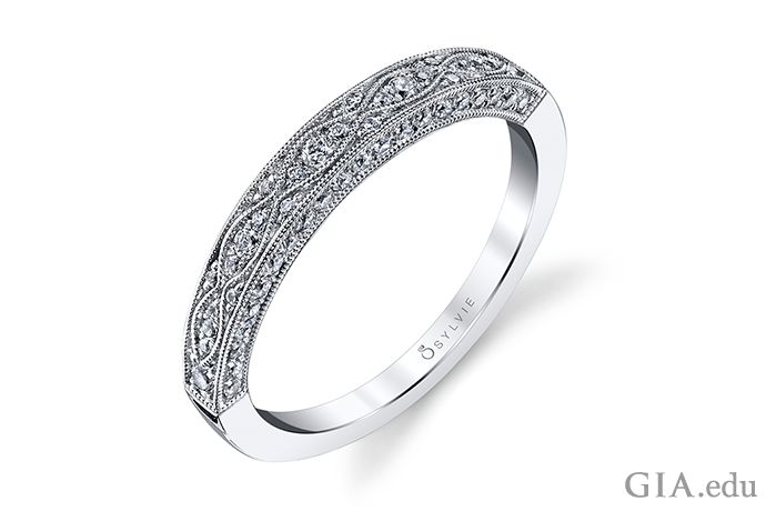 Chantilly Lace Band Platinum | Marisa Perry