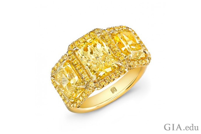 yellow gold yellow diamond