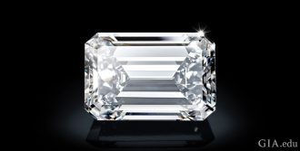 A 163.41 carat D-Flawless emerald cut diamond.