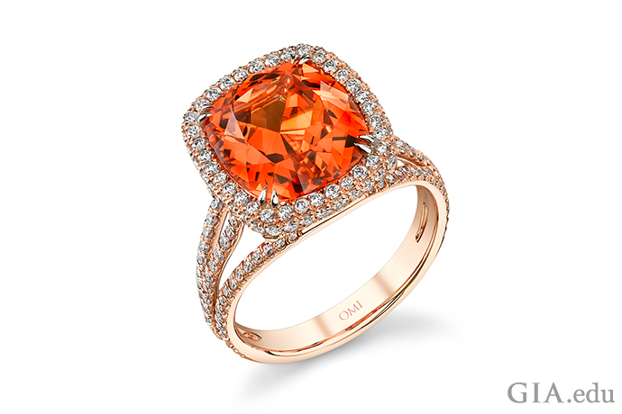 Orange Engagement Ring 2024