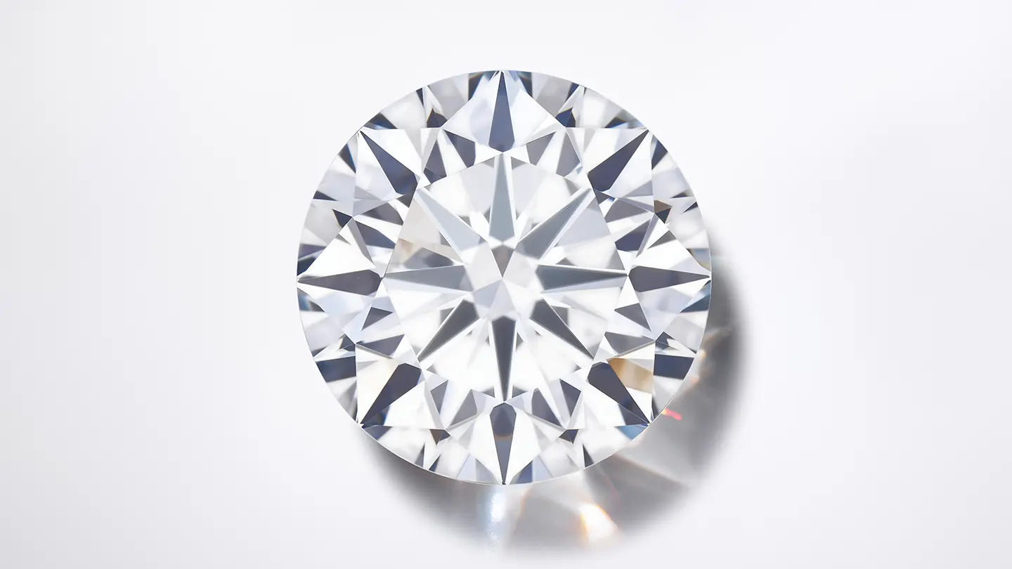 A round brilliant diamond.