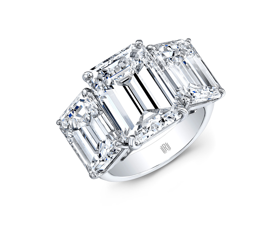 Platinum diamond engagement ring