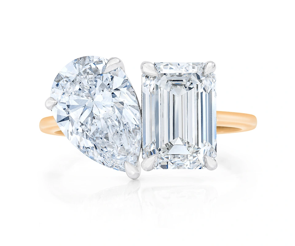 Diamond toi et moi ring