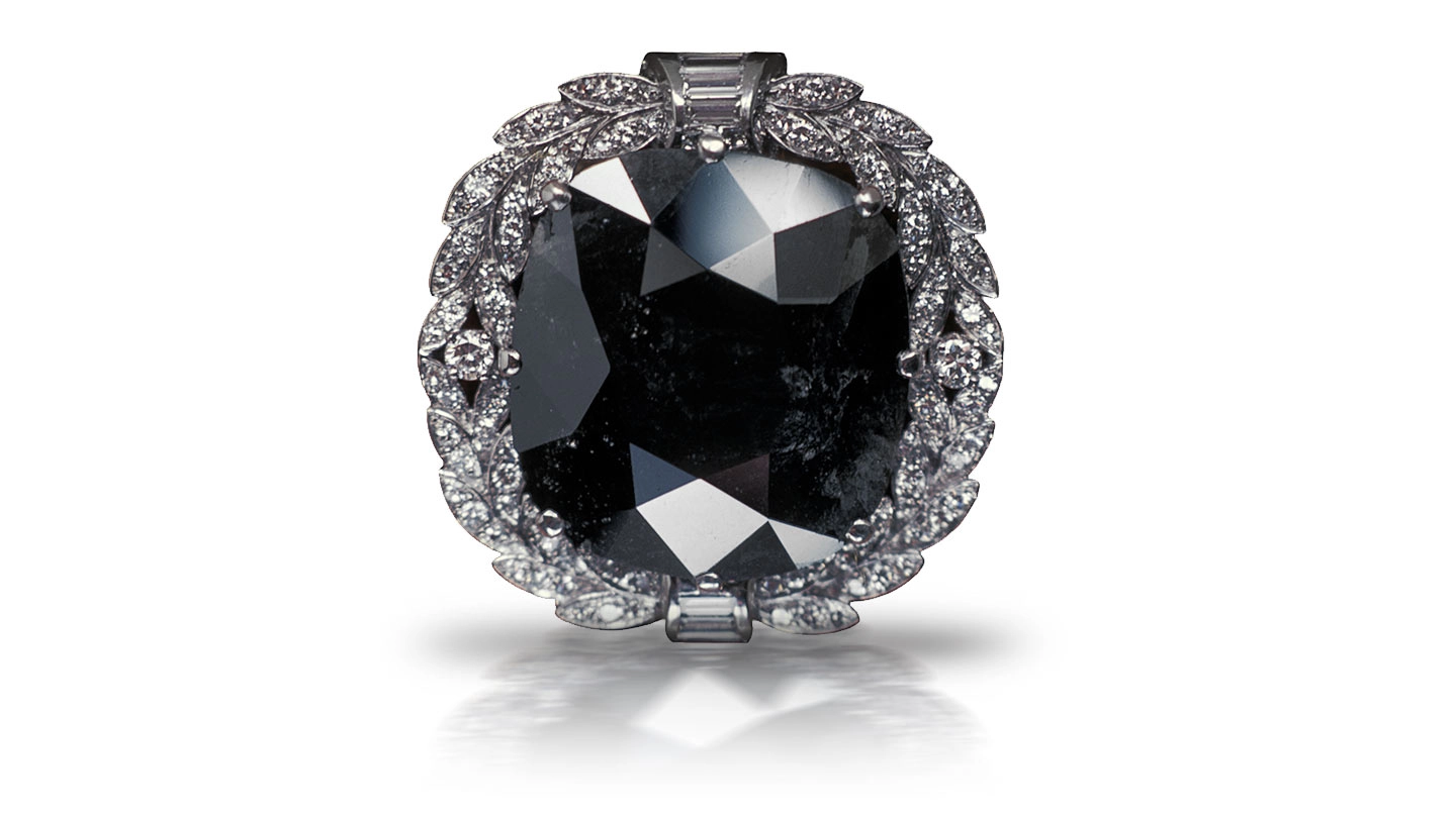 Famous Black Orlov diamond also known as the Eye of Brahma