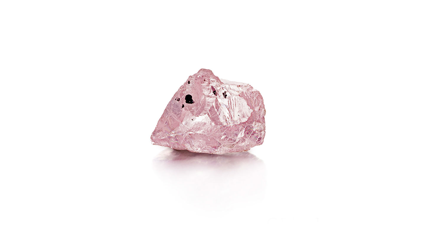 Pink diamond crystal from Tanzania