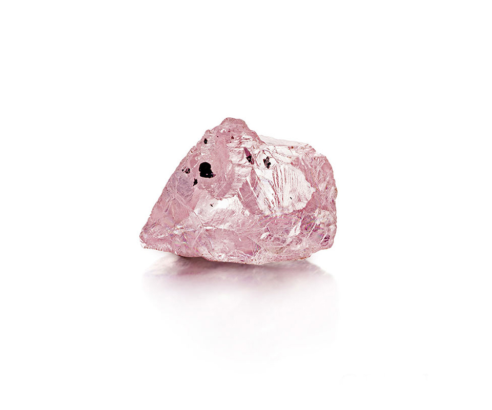 Pink diamond crystal from Tanzania